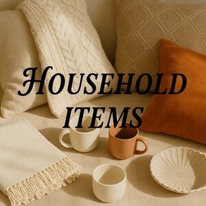 🥣⏰🛏🧺🗑📒